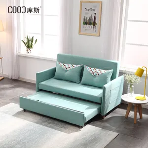 Modern Fabric Fold Up And Down Sofa Cum Bed With Storage Sleeper Sofa Bed