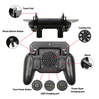 Manette de jeu mobile 2000mAh avec ventilateur de refroidissement déclencheur Joystick volant de jeu pour PUBG-contrôleur de téléphone portable