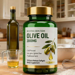 אומגה 6 & 9 ללא gmo גלוטן לחץ קר עודף שמן זית כתית תוספת 2000 מ ג - Product Image 3