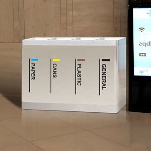 Oem thiết kế hiện đại Thùng rác <span class=keywords><strong>bin</strong></span> sảnh khách sạn phân loại 4 ngăn rác tái chế <span class=keywords><strong>bin</strong></span> - Product Image 5