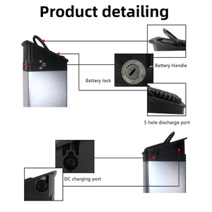 Bộ pin Lithium gấp gọn US EU Stock DCH006 48V 13Ah 15Ah 17.5Ah cho xe đạp gấp Tripster XP2.0 LO26 20LVXD30, xe đạp điện 52V - Product Image 2