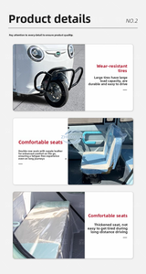 Tricycle compact entièrement fermé conçu pour les petites familles, offrant une conduite confortable et sèche en toutes saisons - Product Image 6