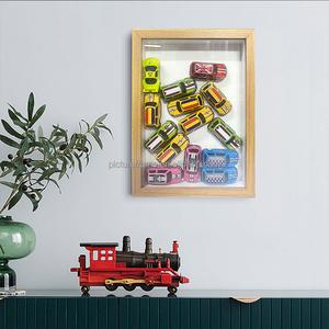 Bán buôn gỗ MDF A4 sâu 3D bóng hộp khung cho đồ chơi xe ô tô hiển thị trường hợp khung gỗ cho trang trí sử dụng khung ảnh - Product Image 3