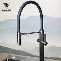 Robinet de cuisine en acier inoxydable avec douchette extractible, design moderne, filtre pour robinet de cuisine