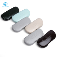 Étui à lunettes portable avec logo personnalisé, boîte de rangement pour lunettes de soleil en cuir de luxe, emballage de lunettes de haute qualité