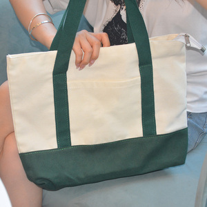 Túi tote vải canvas dày dặn, bền chắc có khóa kéo, in ấn tùy chỉnh, thân thiện với môi trường, chất liệu cotton, dung tích lớn, dùng để đựng sách, đồ dùng học tập, công việc. - Product Image 6