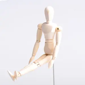 Wooden Manikin Jointed Mannequin For Home Decoration Drawing The Human Model Puppet Figure Wholesale