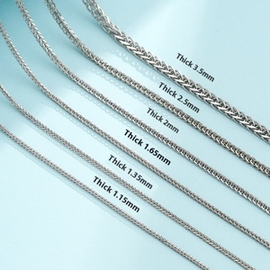 Cadena de Plata de Ley 925, Collar de Moda, Cadenas Minimalistas, Delicadas, de Diseño Simple, Joyería para Mujer, para Uso Diario, Regalo - Product Image 3