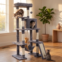 Poteau à gratter pour chat en sisal, coins arrondis, emballage plat, directement de l'usine, sans danger pour la famille