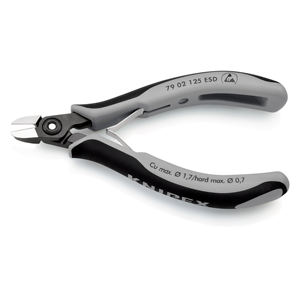 KNIPEX 79 02 125 ESDSB Cortador diagonal de precisión para electrónica ESD con mangos multicomponentes pulidos 125 mm - Product Image 2