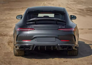Nouveau kit carrosserie en fibre de carbone style LD pour Mercedes-Benz <span class=keywords><strong>AMG</strong></span> <span class=keywords><strong>GT</strong></span> (2017-2019) GT50/GT53/GT43 : Lame avant, jupes latérales, diffuseur arrière - Product Image 3
