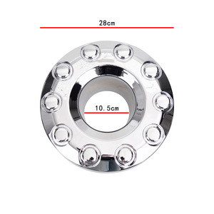 ฝาครอบดุมล้อหน้า 5C3Z1130NA เส้นผ่านศูนย์กลาง 28 ซม. สีเงินอะลูมิเนียม สำหรับฟอร์ด 05-17 อะไหล่ทดแทน - Product Image 1