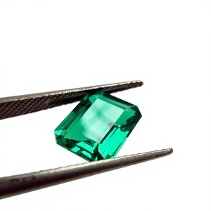 ANAS GEMS - Gema Verde de Esmeralda Hidrotermal Cultivada en Laboratorio, Corte Esmeralda, 9x11 mm, 5 ct, con Cambio de Color, Certificada por Terceros para la Fabricación de Joyas - Product Image 2