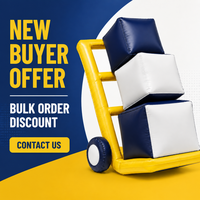 Chariot publicitaire gonflable personnalisé en forme de chariot à main, présentoir promotionnel pour la logistique, accessoires promotionnels, OEM ODM, logo, couleur, taille, impression personnalisée