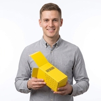 Boîte d'emballage de produit électronique à double prise ondulée personnalisée avec des matériaux respectueux de l'environnement