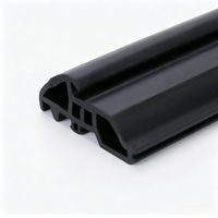 Bande d'étanchéité de porte en caoutchouc EPDM, profilés en aluminium, découpe sur mesure, étanche, anti-poussière, résistant aux intempéries, système de joint noir