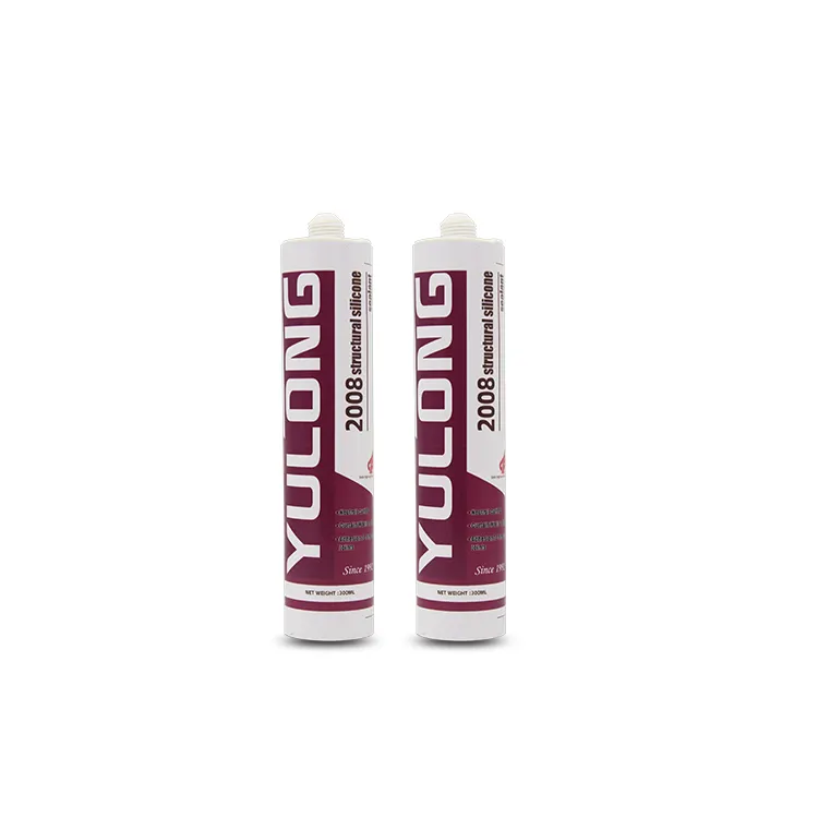 Preço de fabricação YULONG selante de silicone para para-brisa transparente para vidro e alumínio