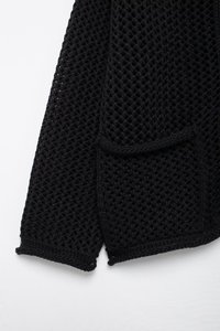 Herfst En Winter Gebreide Trui Jack Dames Korte Stijl Grote Zak Drie Knoop Trui - Product Image 6