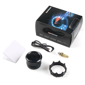 Factory 2'' 52MM Car Digital <strong>Blue</strong> Led Water Temperature <strong>Gauge</strong> 40-150 Celsius With Water Temp Joint Pipe Sensor Adapter 1/8NPT - Product Image 2
