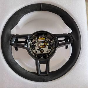 Volant en Alcantara personnalisé de haute qualité pour <span class=keywords><strong>Porsche</strong></span> Panamera Cayenne Macan Caycan <span class=keywords><strong>Taycan</strong></span> 911 918 sans palettes de commande - Product Image 1