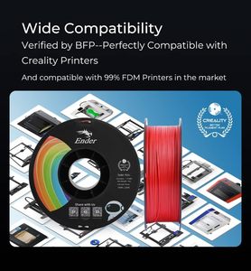 Filament Creality Ender PLA Plus 1,75 mm pour imprimante 3D, 1 kg, haute résistance, faible déformation, économique pour des impressions de qualité supérieure - Product Image 2
