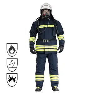 Cung Cấp Nhà Máy 4 Lớp Nomex Fire Fighter Chữa Cháy Lính Cứu Hỏa Lính Cứu Hỏa Quần Áo