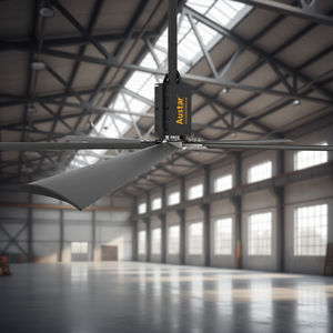 Ventilateur de plafond industriel Austar, ventilateur à haut volume et basse vitesse, solution de refroidissement écoénergétique pour grands espaces, design moderne et durable. - Product Image 3