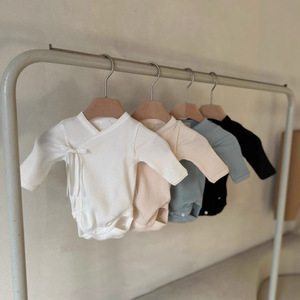 Ensemble de vêtements pour bébé nouveau-né en coton biologique, automne, garçon, manches longues, combinaison et <span class=keywords><strong>pantalon</strong></span> de haute qualité, 2 pièces, tenue pour bébé - Product Image 5