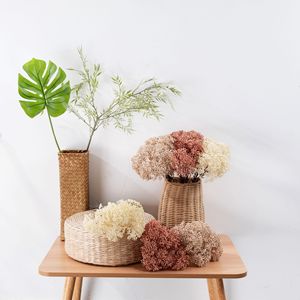 Flores Artificiales Mizi, Color Beige Cremoso, Blanco Champán Intenso, Plástico, Decoración Interior para el Hogar, Ramo de Boda YC1080 - Product Image 2