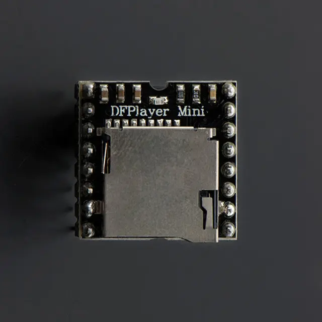 DFPlayerミニMP3プレーヤーモジュールTFカードUディスクIO/シリアルポート/ADをサポートするMP3音声デコードボード