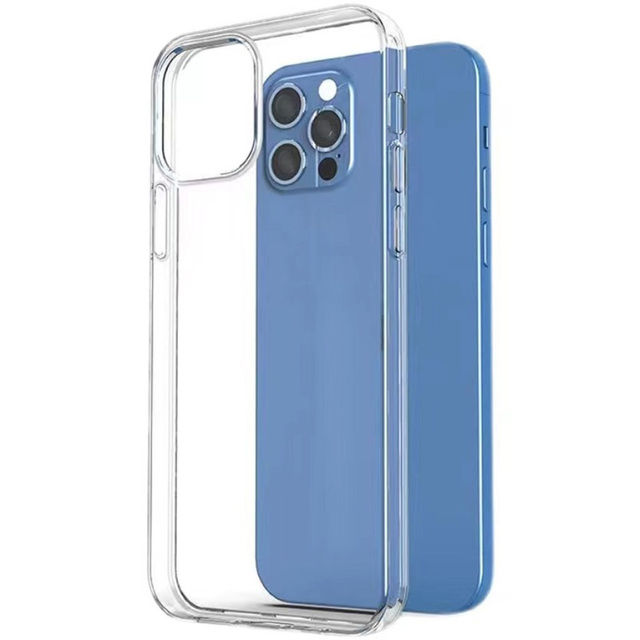 Transparent Hard PC Phone Case for iPhone 15 Pro Max 14 Plus Clear Shockproof Phone Back Cover for iPhone 13 12 11 16 17 Pro Max
