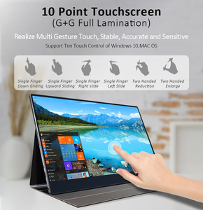 Màn Hình Cảm Ứng Lcd Type-C 4K Usb Type-C Tốt Nhất <span class=keywords><strong>15</strong></span>.6 Inch Màn Hình TRƯỢT KÉP Di Động Màn Hình Kép Mở Rộng Màn Hình Máy Tính Xách Tay - Product Image 5