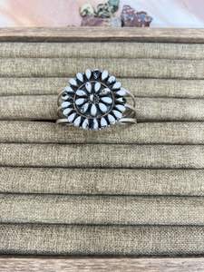 Handmade Sterling Silver <b>White</b> Buffalo Turquoise Vintage Bangle <b>Bracelet</b> For women - Product Image 2