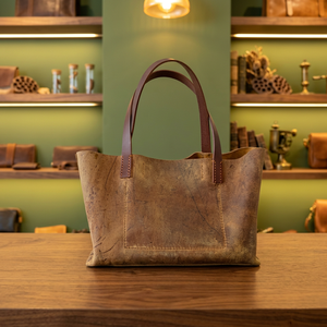 Bolso de Mano BS INTERNATIONAL de Cuero Genuino Estilo Vintage, Suave, Gran Capacidad, con Cierre, Impermeable, Ecológico y Ligero - Product Image 1