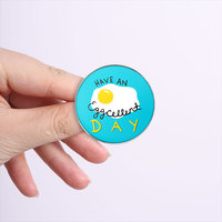 Spedizione Diretta di Badge Rotondi Personalizzati Stampati, Spille Personalizzate con Cartoni Animati, Citazioni Ispiratrici, Figure di Animali e Piante