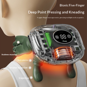 Nuevo Masajeador Eléctrico <span class=keywords><strong>Shiatsu</strong></span> para Cuello y Espalda, Masaje de Tejido Profundo 4D, Almohada de Masaje con Calor, Recargable por USB-C, Masajeador de Hombros - Product Image 2