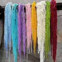 Fleur décorative Amarante Fleur Amoureux Larme Conservée Amarante Suspendue Mariage Amaranthus Caudatus Fleur pour Noël