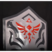Venta al por mayor de alta calidad Zelda Guard Game Props Modelos de juguete de armas y espadas de juego de rol de escudo de plástico de poliuretano PU