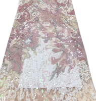 Tissu en tulle rose, vert, or, broderie florale de papillons, plusieurs couleurs, en stock, livraison rapide, États-Unis, Europe, Moyen-Orient