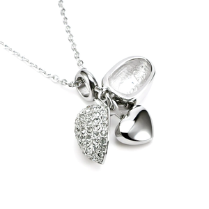 Gioielli per Cremazione - Collana con Ciondolo a Cuore Urna Commemorativa Portaceneri in Acciaio Inossidabile Personalizzabile - Product Image 2