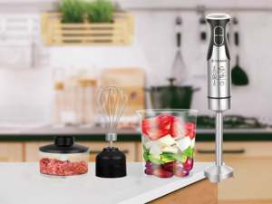Mezclador eléctrico de <span class=keywords><strong>cocina</strong></span> 4 en 1, palo de <span class=keywords><strong>cocina</strong></span> para picar carne, batir huevos, jugo, máquina licuadora de alimentos <span class=keywords><strong>auxiliar</strong></span> - Product Image 2