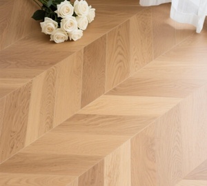 Plancher en vinyle SPC hybride ABA en chêne européen, motif chevron, épaisseurs 4mm, 4.5mm, 5mm, 6mm, 8mm, pour escalier en chevrons - Product Image 2
