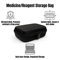 Étui de rangement médical personnalisé OEM avec insert en mousse, étui de transport portable antichoc pour flacons de médicaments pour diabétiques