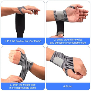 Attelle de poignet ultra-fine en néoprène et spandex hautement élastique, respirante, pour <span class=keywords><strong>le</strong></span> sport, soutien <span class=keywords><strong>du</strong></span> <span class=keywords><strong>canal</strong></span> <span class=keywords><strong>carpien</strong></span>, compression, bandes élastiques pour <span class=keywords><strong>le</strong></span> poignet - Product Image 5