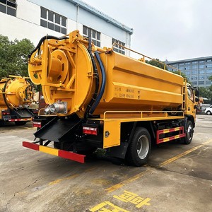 Camión de Limpieza de Alcantarillado de Alta Presión Dongfeng DFAC 4X2 de 8m3, Camión de Succión de Aguas Residuales, Precio - Product Image 4