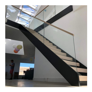 <span class=keywords><strong>Escalier</strong></span> intérieur moderne en acier enduit de poudre noire, double face, avec terrasse en métal, <span class=keywords><strong>escalier</strong></span> en zigzag pour appartements - Product Image 6
