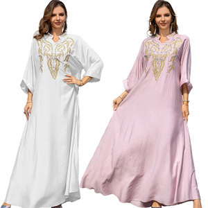 Djellaba Musulmana para <span class=keywords><strong>Mujer</strong></span>, Ropa Femenina de Turquía y Dubái, Vestido para <span class=keywords><strong>Mujer</strong></span> - Product Image 1