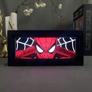 Venta al por mayor: Lámpara LED de caja de luz de anime con diseño 3D de Spiderman y Deadpool, 220 diseños, en stock - Product Image 6