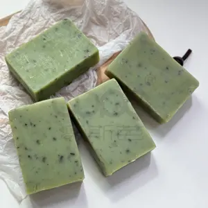 OEM/ODM OEM Private Label Natural Skin Cleaning Soap Green Tea Cold Process Soap for Dry Skin