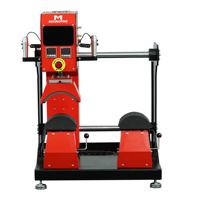 Microtec MU Cap Label Double Chauffage Pneumatique Auto Heat Press Machine avec Double Stations